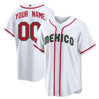 Mexico Baseball Men's Custom 2026 World Classic Home Stadium Jersey - Replica White