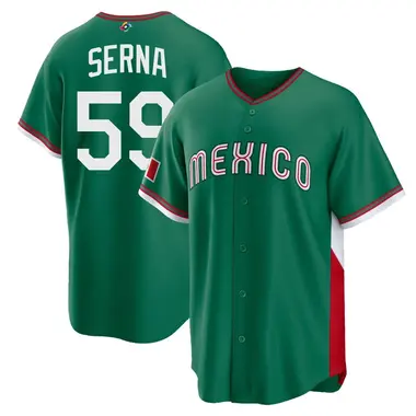 Mexico Baseball Youth Jared Serna 2026 World Classic Road Stadium Jersey - Replica Green