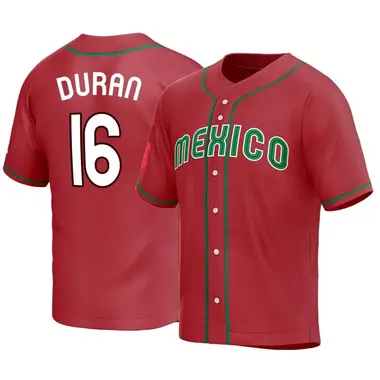 Mexico Baseball Youth Jarren Duran 2023 World Baseball Classic Jersey - Replica Red