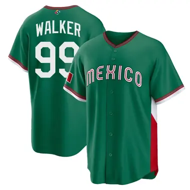 Mexico Baseball Youth Taijuan Walker 2026 World Classic Road Stadium Jersey - Replica Green