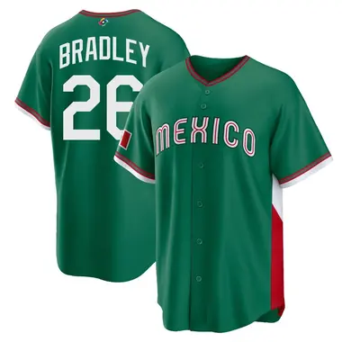Mexico Baseball Youth Taj Bradley 2026 World Classic Road Stadium Jersey - Replica Green